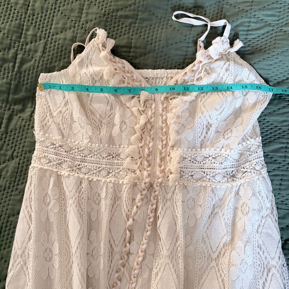 NWT Astrid Sleeveless V-neck Tassel Ruching Dress - Picture 8 of 10